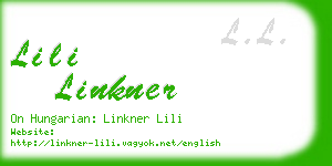 lili linkner business card